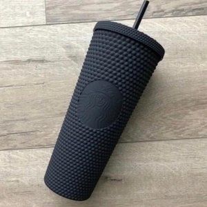 Sell like hot cakes@Starbucks Black Matte Studded Tumbler Cup New 2021